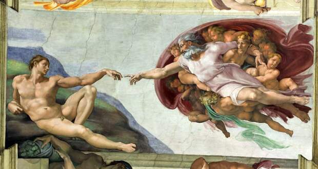 Бог создал Адама — Картина в Сикстинской капелле