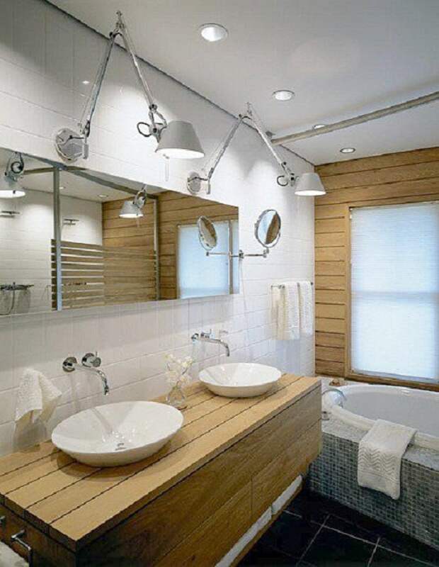 Симпатичный и стильный вариант оформить ванную комнату таким образом, что от неё не оторвать глаз.