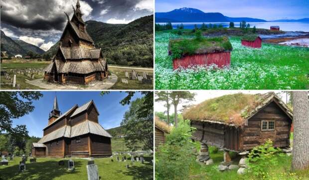 Сказочная красота норвежских средневековых сооружений, которые сохранились до наших дней.