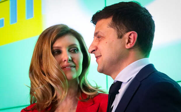 Владимир Зеленский и его жена Елена