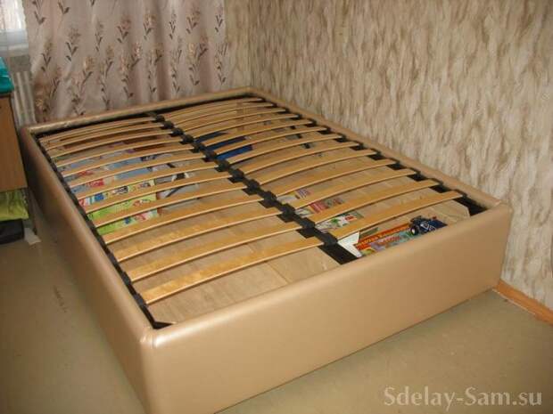 Двуспальная кровать для дачи своими руками