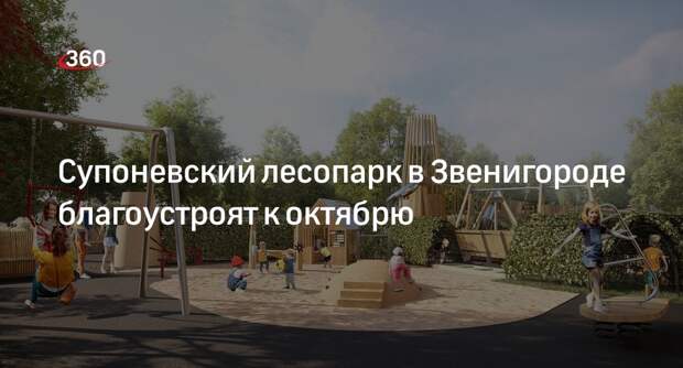 Супоневский лесопарк в Звенигороде благоустроят к октябрю