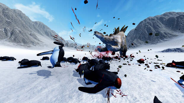 Оснастите пингвина огнеметом в Beast Battle Simulator
