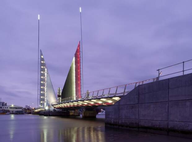 Twin Sails Bridge – парусный мост в Англии