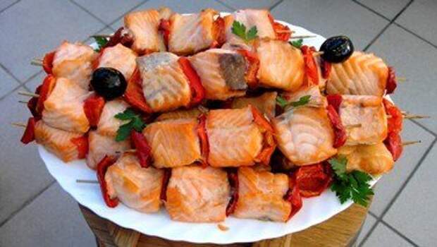 Шашлыки из лосося