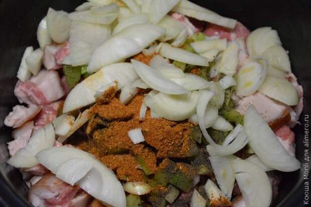 мясо с киви в мультиварке