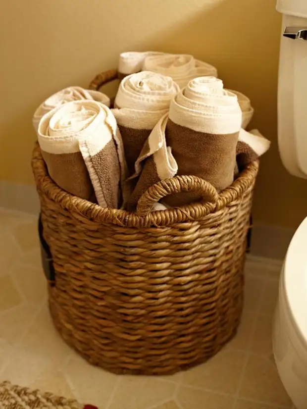 10 отменных идей для удобного хранения полотенец в ванной комнате