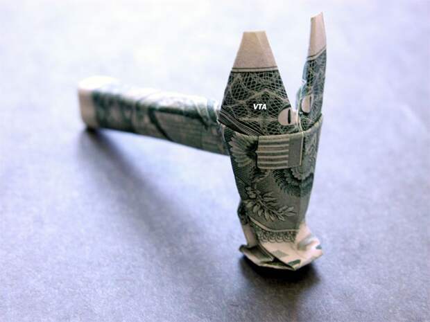 Dollar Origami Hammer