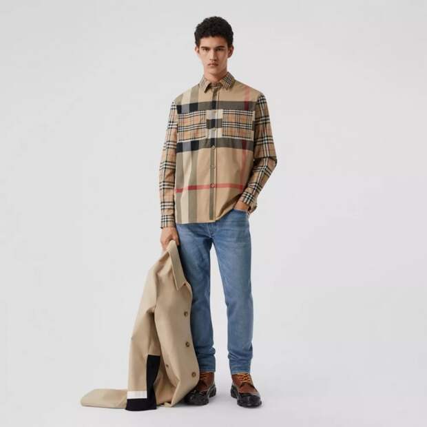 Клетчатые рубашки Burberry
