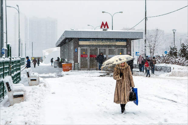 Москва после снегопада