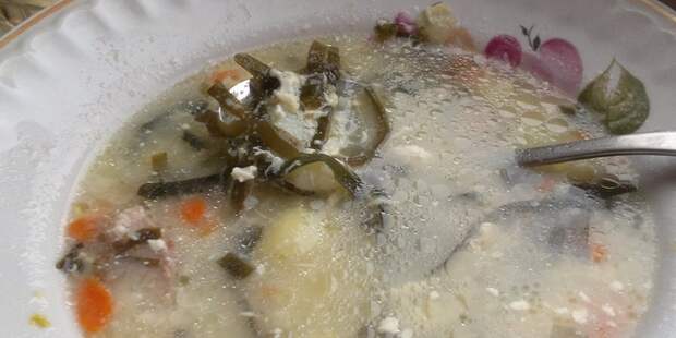 суп с морской капустой