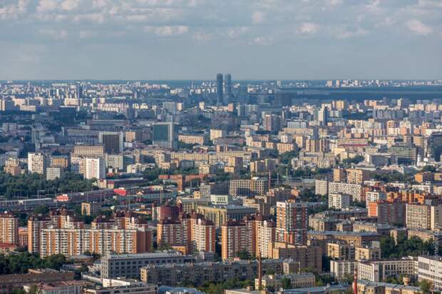 Виды Москвы с 75 этажа строящейся башни "Федерация" москва, башня, небоскреб, фото