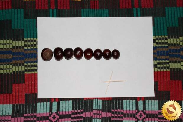 Гусеница из каштанов 2