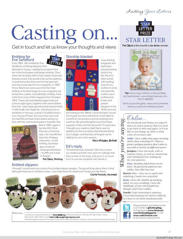 Knitting Magazine - May 2014 - 紫苏 - 紫苏的博客 Knitting Magazine - May 2014 - 紫苏 - 紫苏的博客