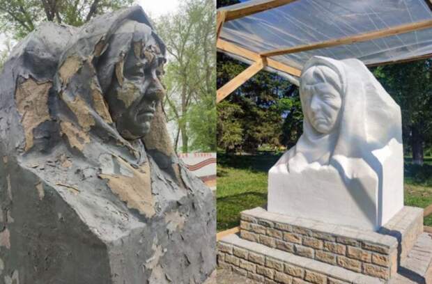 Орловские верующие восстановили памятники в ЛНР