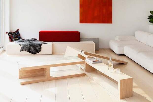 Идеи для маленьких комнат. Самые необычные комбинации модульной мебели.