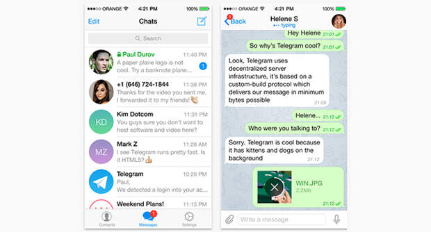 Павел Дуров запустил новый мессенджер Telegram HD