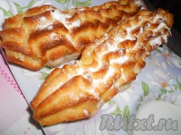 Эклеры с ореховым кремом