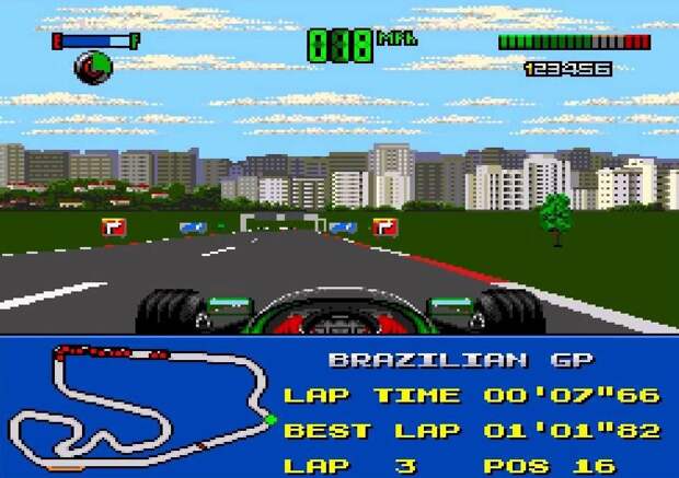 F1 World Championship sega, игры, ностальгия, ретро игры