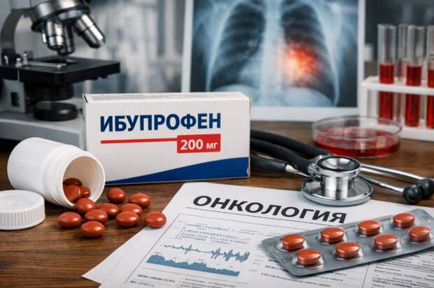 Ибупрофен снижает риск развития некоторых видов рака, но есть риски
