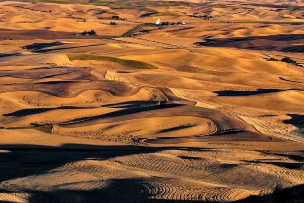Холмы Palouse, США Palouse 10 Изумрудные холмы Палуз