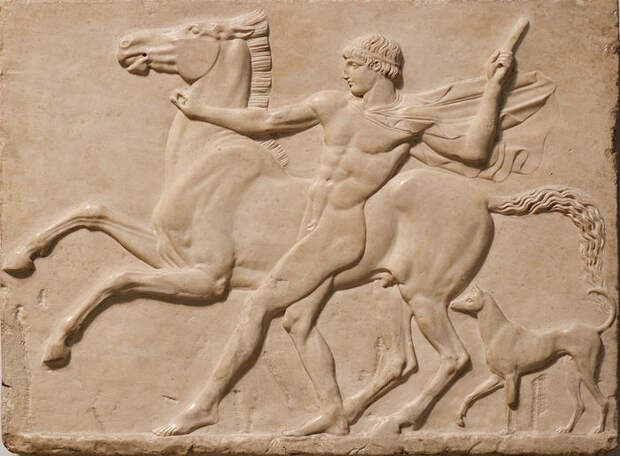 Юноша с конём, ок. 125 г. н. э., (рельеф с Виллы Адриана в Тиволи), Британский Музей. \ Фото: wikimedia.org.