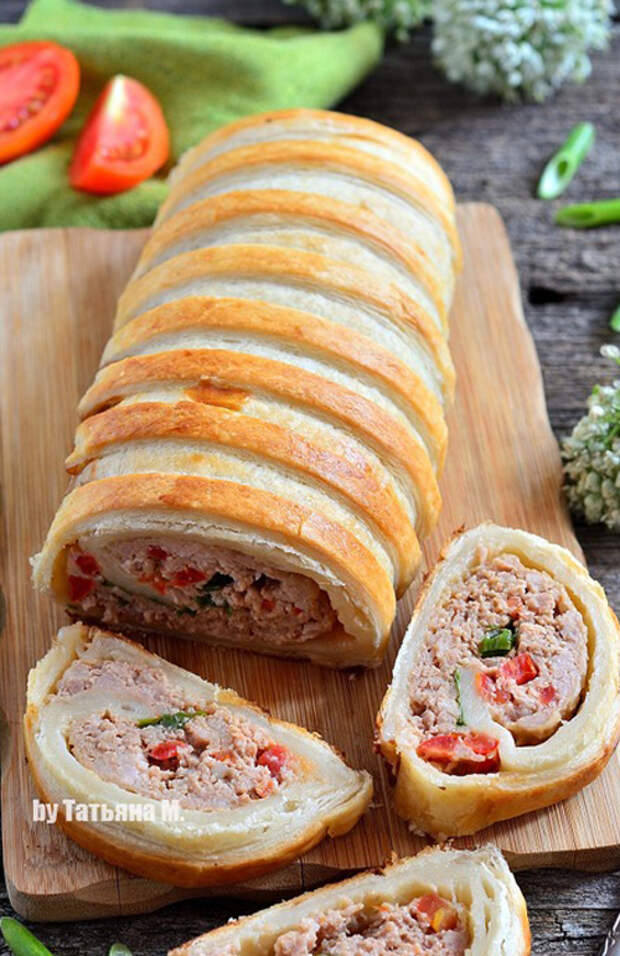 Закусочный рулет с мясом
