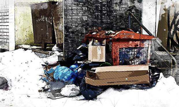 В Орле великого русского писателя освободили от мусорных мешков