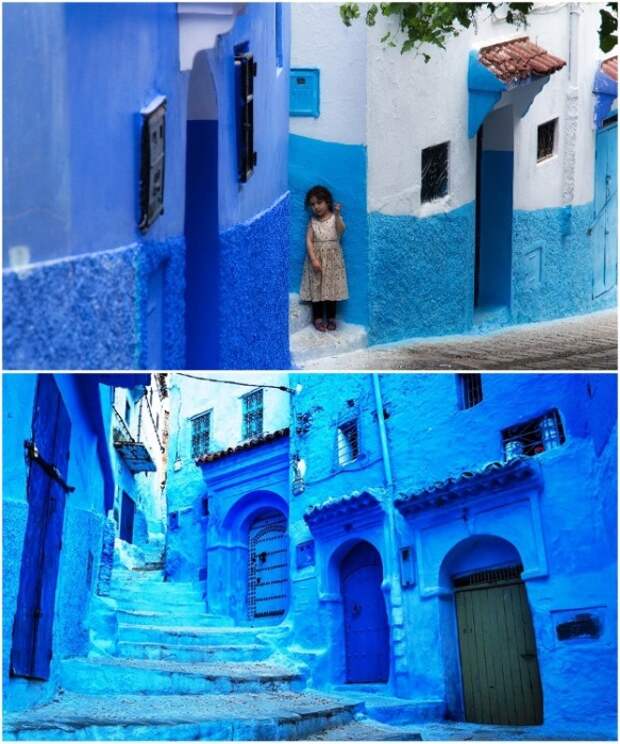Шефшауэн – единственное место на земле, где одновременно можно увидеть около тысячи оттенков синего цвета (Марокко). | Фото: perisher-13.livejournal.com.
