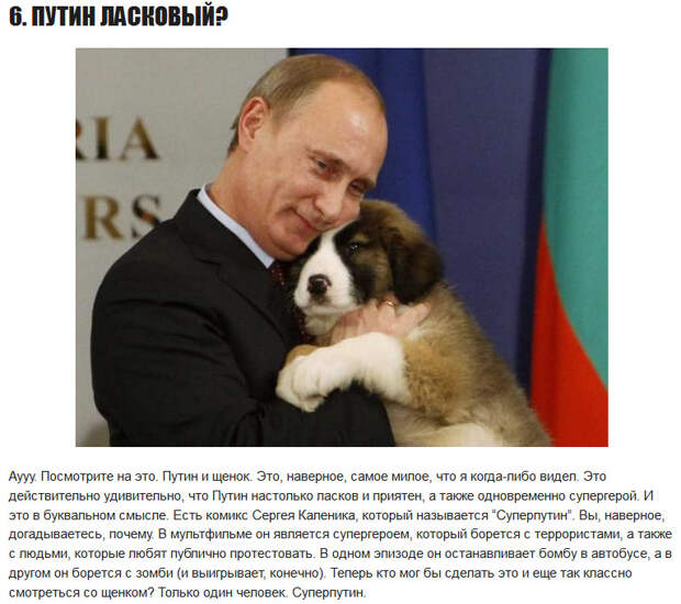 16 лучших фотографий Владимира Путина