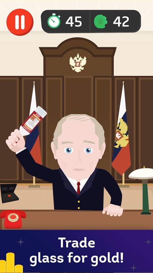 Apple запретила игру, в которой Путин разбивает головой бутылки водки - Изображение 3