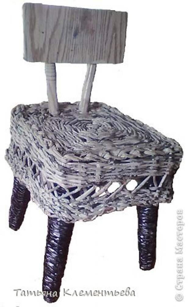 Комфортный плетеный стул (мастер-класс) фото 10
