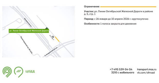 В Тимирязевском районе частично перекрыли дорогу у церкви Святого Алексия