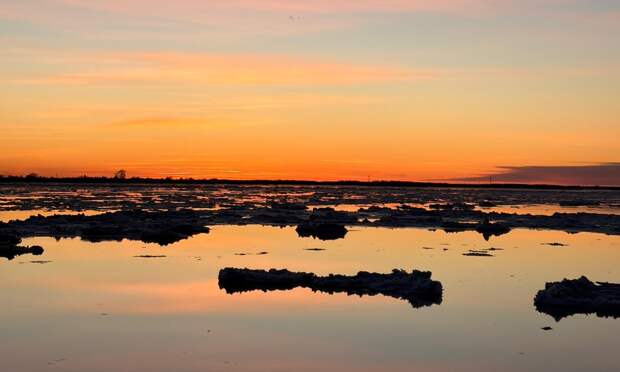 Ледоход в Архангельске в 2026 году стал самым ранним за 145 лет наблюдений