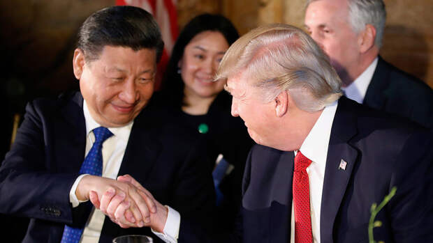 Си Цзиньпин и Дональд Трамп, 6 апреля 2017 года