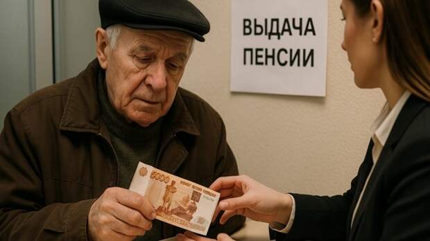 Пенсионер / Получение пенсии / Изображение сгенерировано ИИ ChatGPT / amic.ru