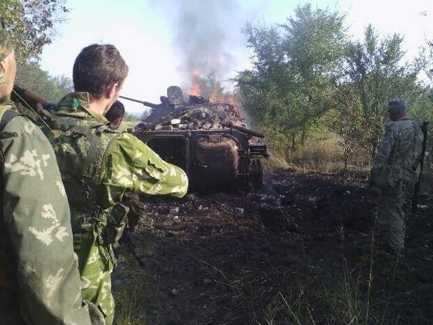 Под Иловайском разгромлена 51-я аэромобильная бригада ВСУ Под Иловайском разгромлена 51-я аэромобильная бригада ВСУ
