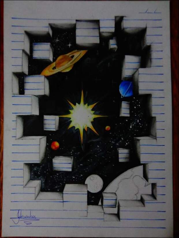 3d-рисунки в блокноте