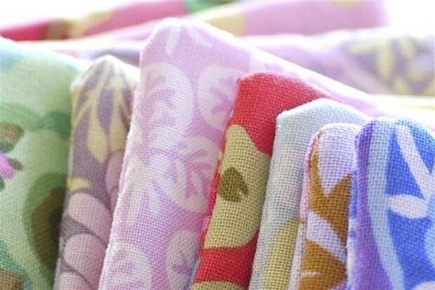 квадраты для шитья одеяла крупным планом