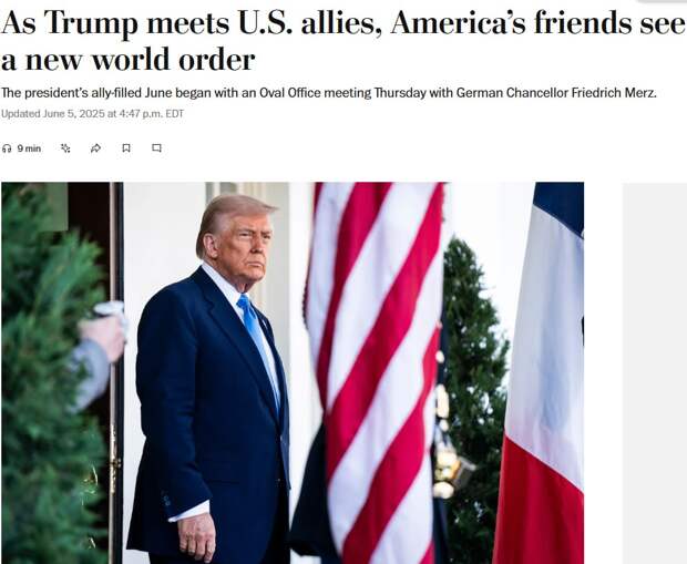 The Washington Post пишет о потере влияния G7 («Большой семерки») в мире. По мнению...