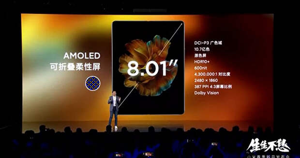 Первый в мире смартфон на Snapdragon 888 со складным экраном, четырьмя динамиками, «объективом-хрусталиком» и интерфейсом, как у Windows. Представлен Xiaomi Mi Mix Fold