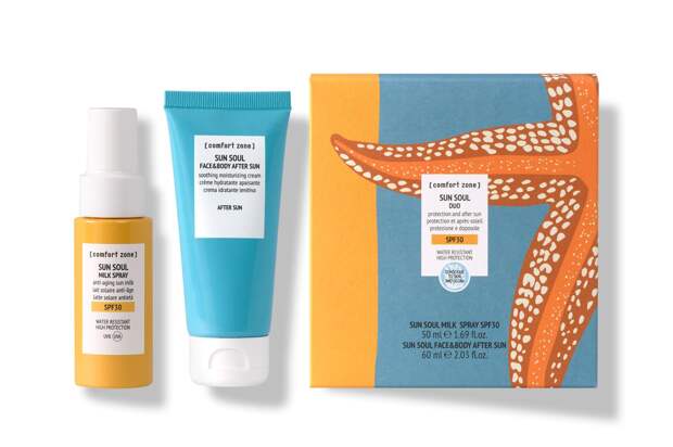 Дуэт для красивого загара SPF30 Sun Soul, Comfort Zone, 4500 руб. (comfortzoneskin.ru)