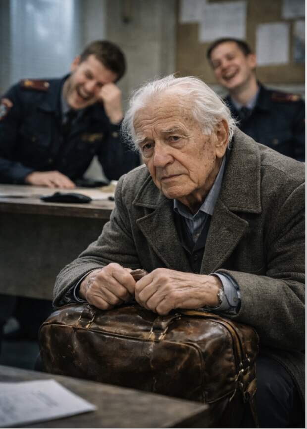 Весь полицейский участок гудел от насмешек над восьмидесятилетним стариком, не зная, кем он является на самом дел