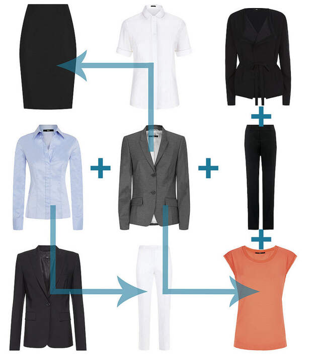 15 Ways to Wear - Office Chic Minimalist Wardrobe