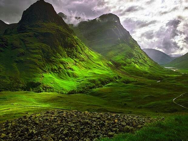 Малоизвестные чудеса света. Долина Гленко в Шотланди.