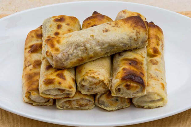 Как сделать очень вкусные блины с начинкой 