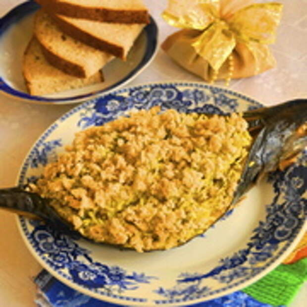 Скумбрия фаршированная ароматным рисом