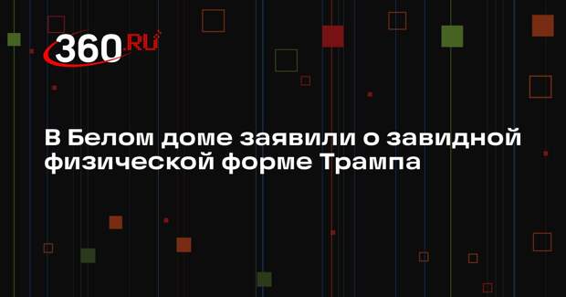 Левитт: у Трампа столько энергии, что молодые могут только мечтать