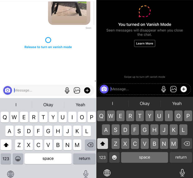 Instagram Vanish Mode how to turn it on and what it is