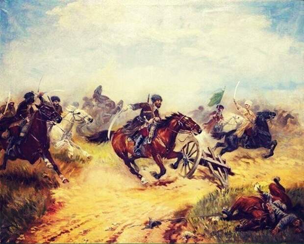 Сражение между русским отрядом генерала Семена Георгиевича Гангеблова и натухайцами под Анапой